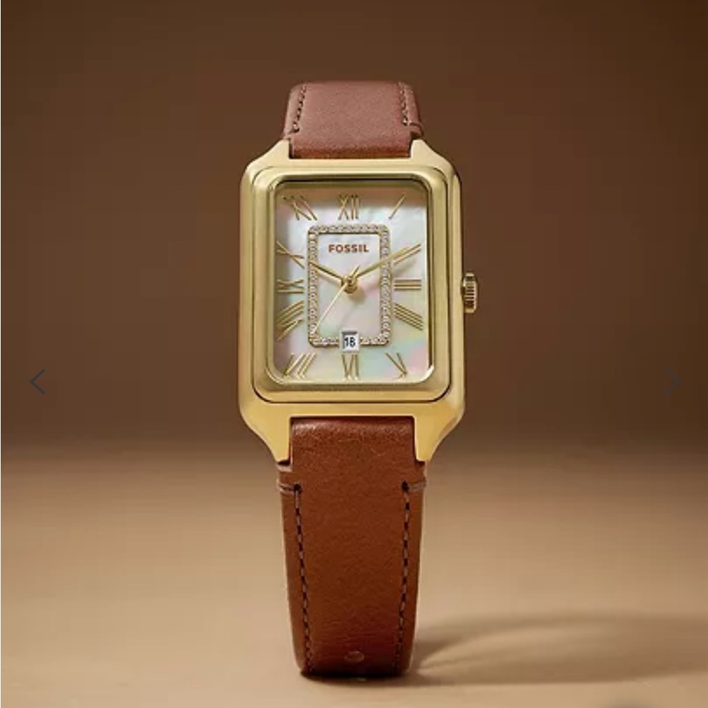 COPY - Fossil watch: Raquel Three-Hand Date Medium Brown Leather Watch - Picture 5 of 5